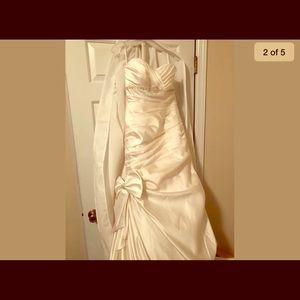 Strapless wedding gown